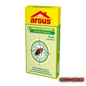 ловушка от тараканов argus (аргус) 4 шт.
